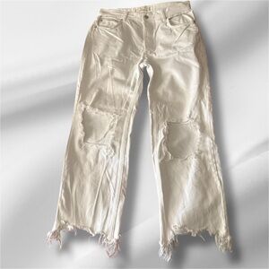 BOGO🛍️ WE THE FREE Mid Rise Straight Leg Jeans With flaws as pictured